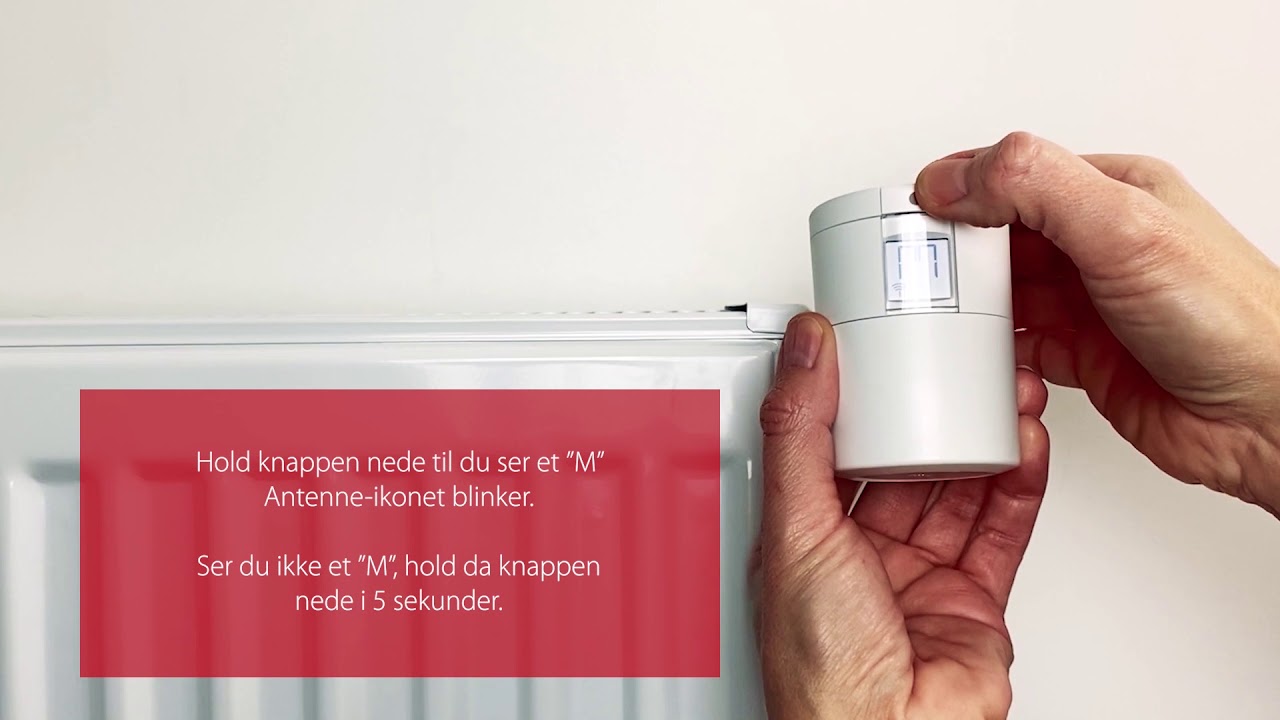 Sådan monteres Danfoss Ally™ Radiatortermostat