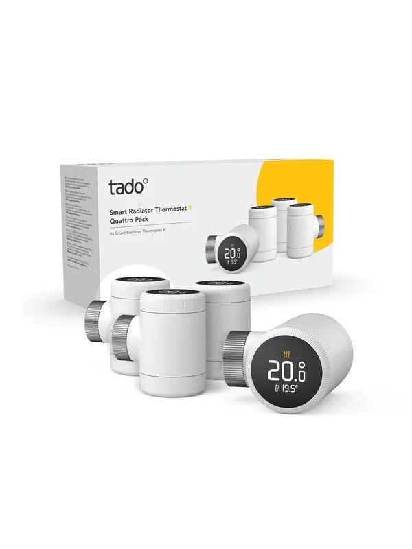Tado Smart Radiator Thermostat X - Quattro Pack | På Lager | Billig
